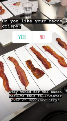 America's Test Kitchen Instagram Story