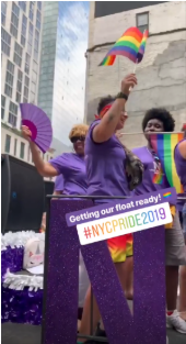 NYU covers Pride Parade in Instagram Story