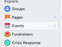 Facebook events icon