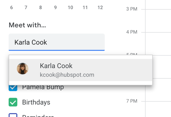 Meet with feature on Google Calendar