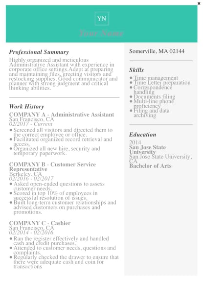 resume templates for word: Modern Resume Template