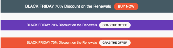 CTA button and bar examples using the AMP for WP plugin