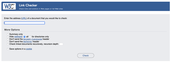 Broken Link Checker plugin usage documentation