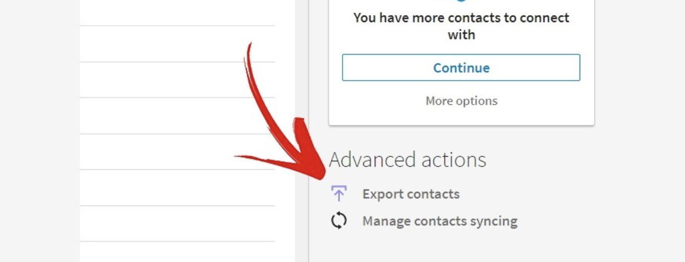 export your linkedin connections