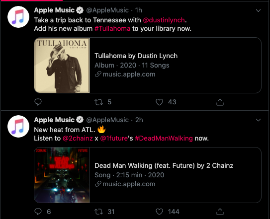  apple music twitter