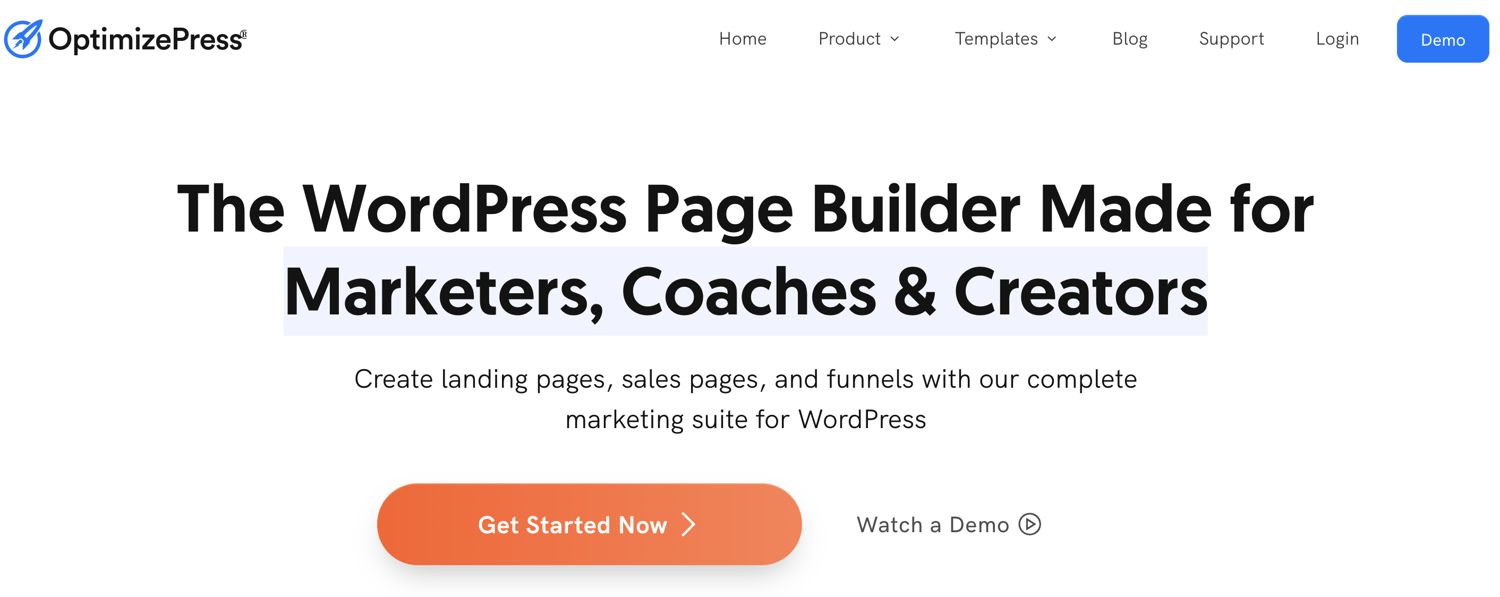 optimize press wordpress landing page plugin