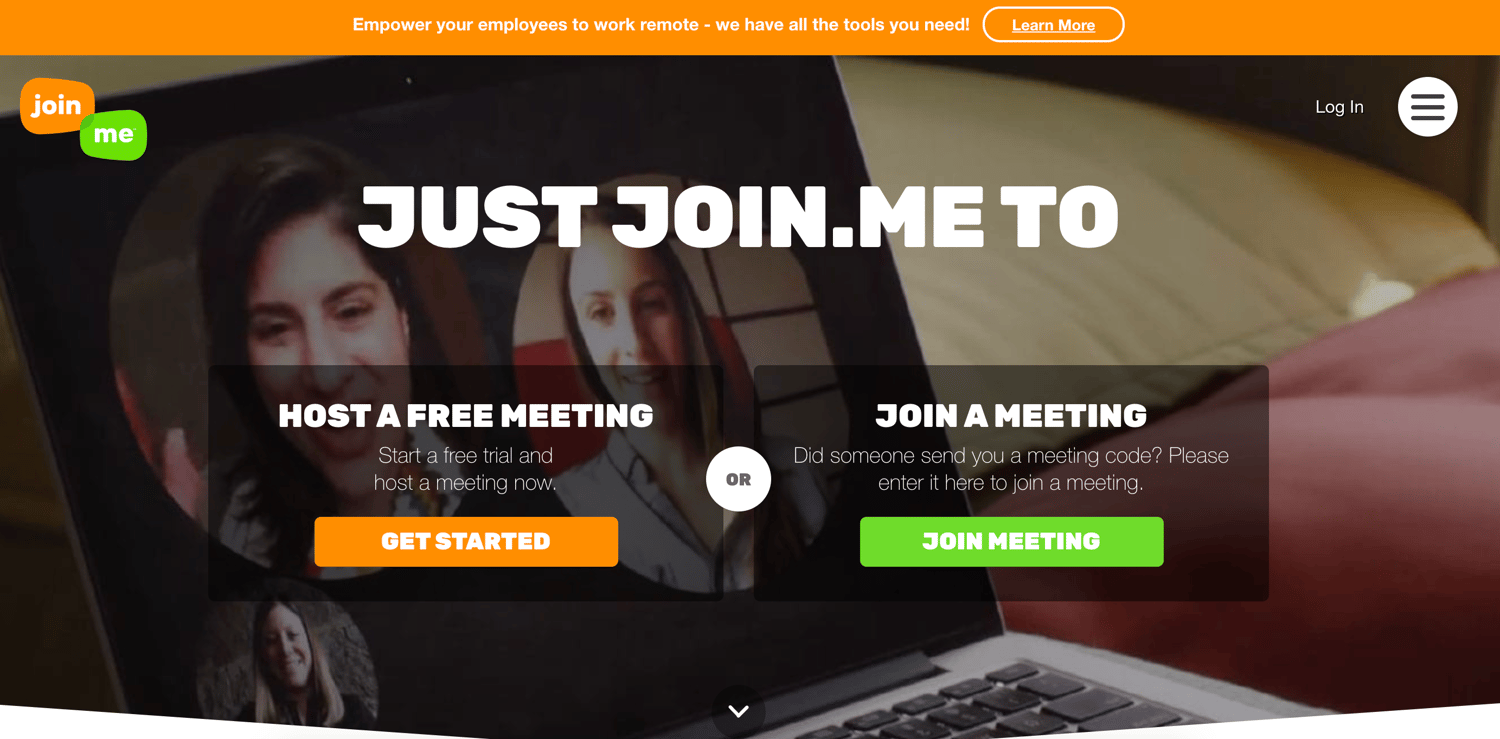 join.me remote work tool
