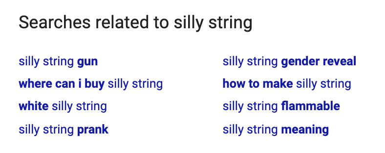 searches related to silly string