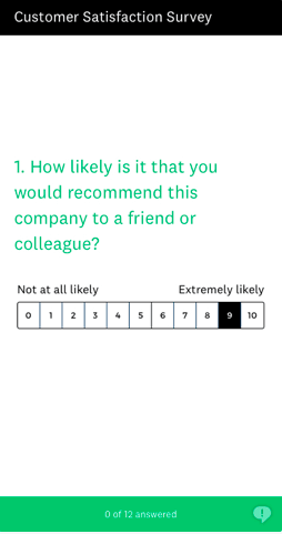SurveyMonkey customer satisfaction survey example