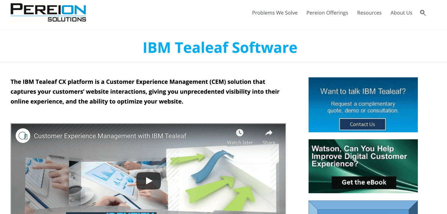 программное обеспечение для управления клиентами Tealeaf