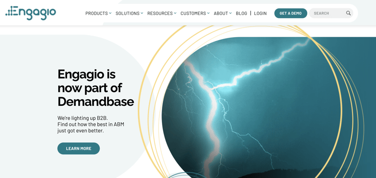 engagio account based marketing software example