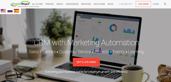 Best CRM for small business - GreenRope CRM