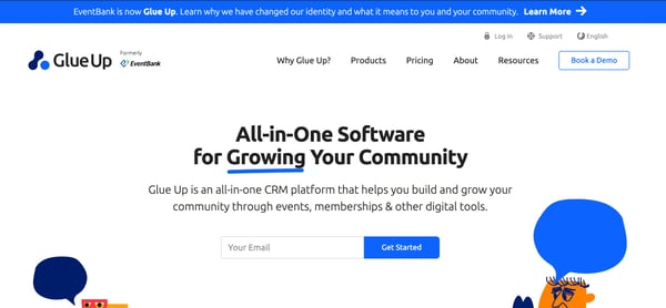 Best CRM for small business - Glue Up CRM