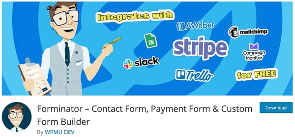 wordpress lead capture: forminator lead generatin wordpress plugin