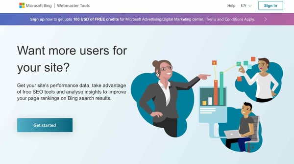 Bing Webmaster free seo tools