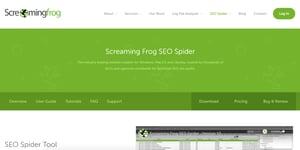 outil de référencement Screaming frog