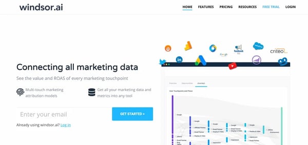 windsor.ai marketing attribution software and tools