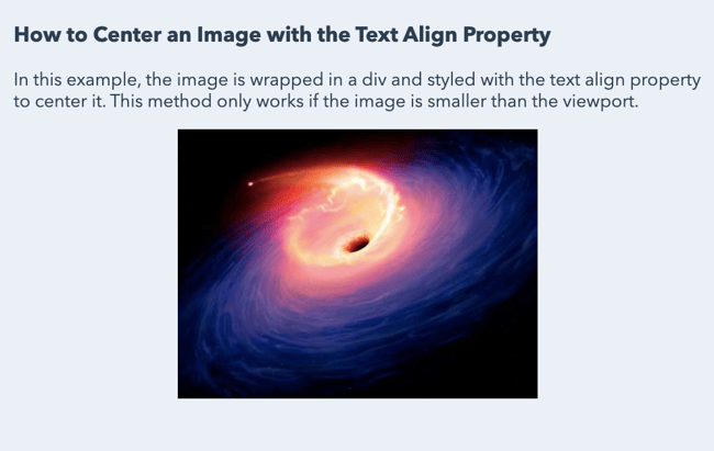 How to Center an Image in HTML & CSS