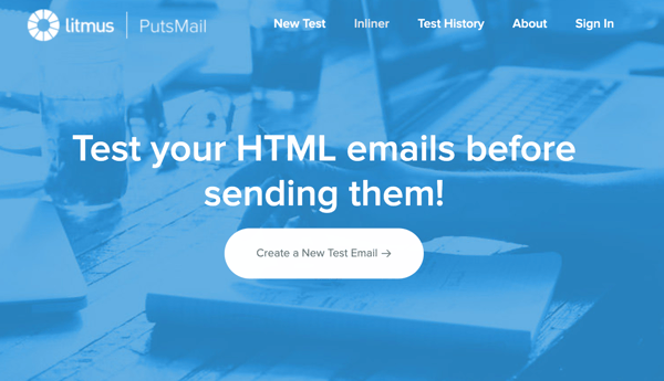 PutsMail html công cụ kiểm tra email miễn phí của quỳ