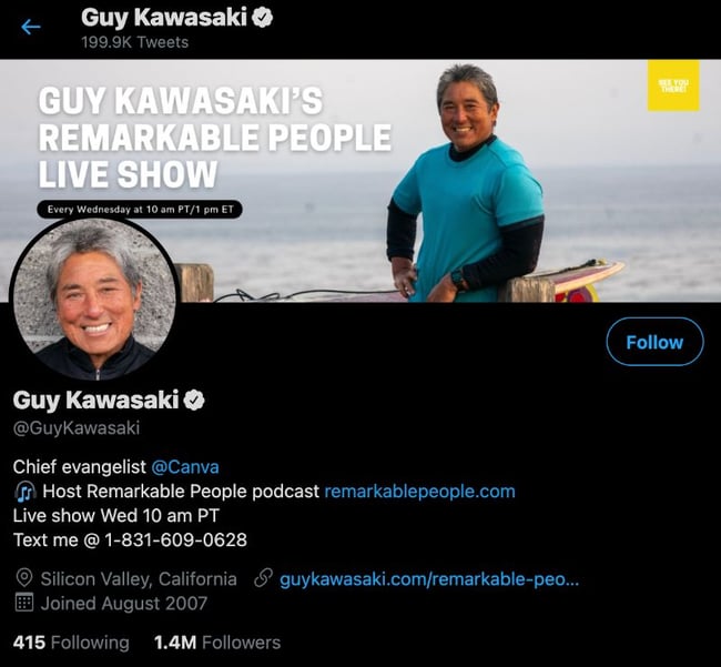 guy kawasaki content marketers to follow on twitter