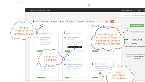 brightpod for marketing example of a marketing collaboration platform