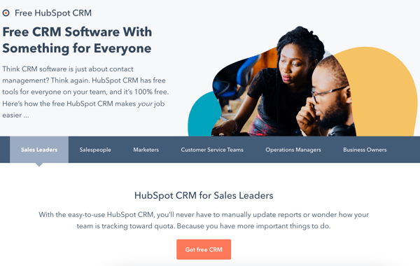 best sales management software: hubspot crm