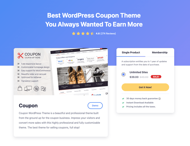 Fastest Loading WordPress Theme: Coupon
