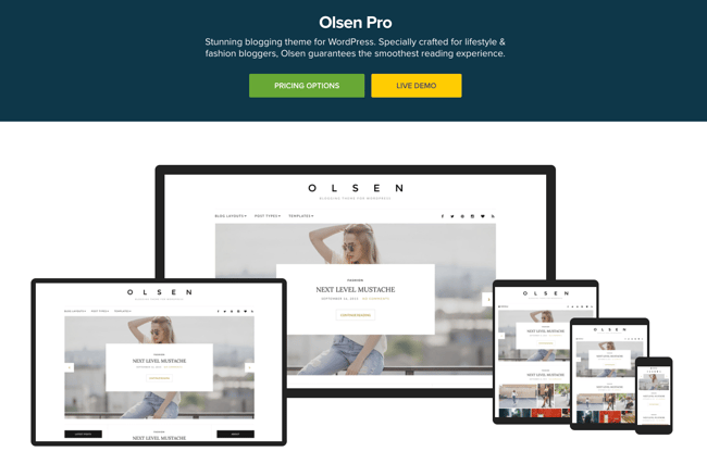 Fastest Loading WordPress Theme: Olsen