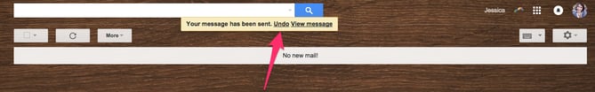 Undo Option After Sending Email