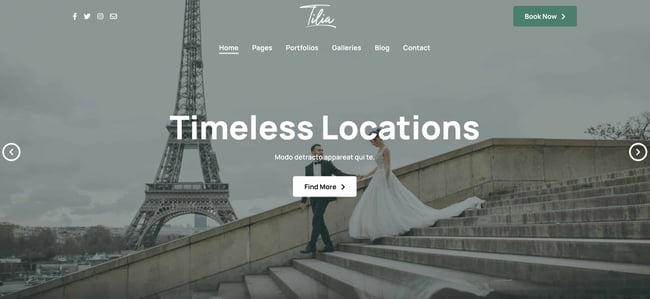 Tilia creative website templates 