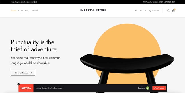 creative website templates impeka store home page 