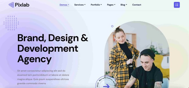 pixlab creative website templates home page 