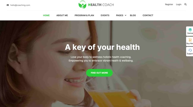 coaching best fitness and gym wordpress themes of 2023