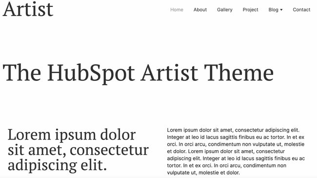 artist theme hubspot cms hub best resume website templates 