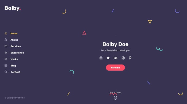bolby best resume website templates 
