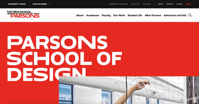parsons at the new school school websites 