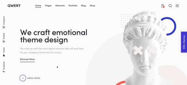 wordpress themes for business: qwery 
