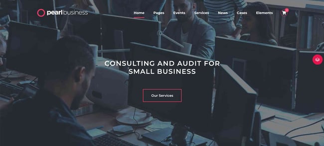 wordpress themes for business: pearl
