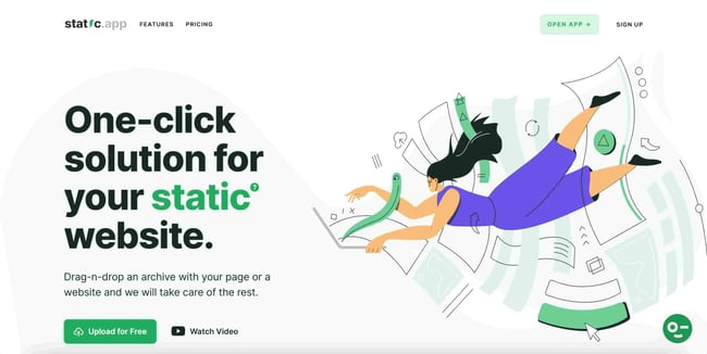 green websites static app 