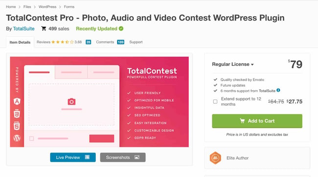 totalcontestpro contest plugin wordpress directory 