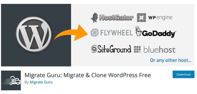 wordpress migration plugin option: migrate guru plugin homepage on wordpress directory for plugins 