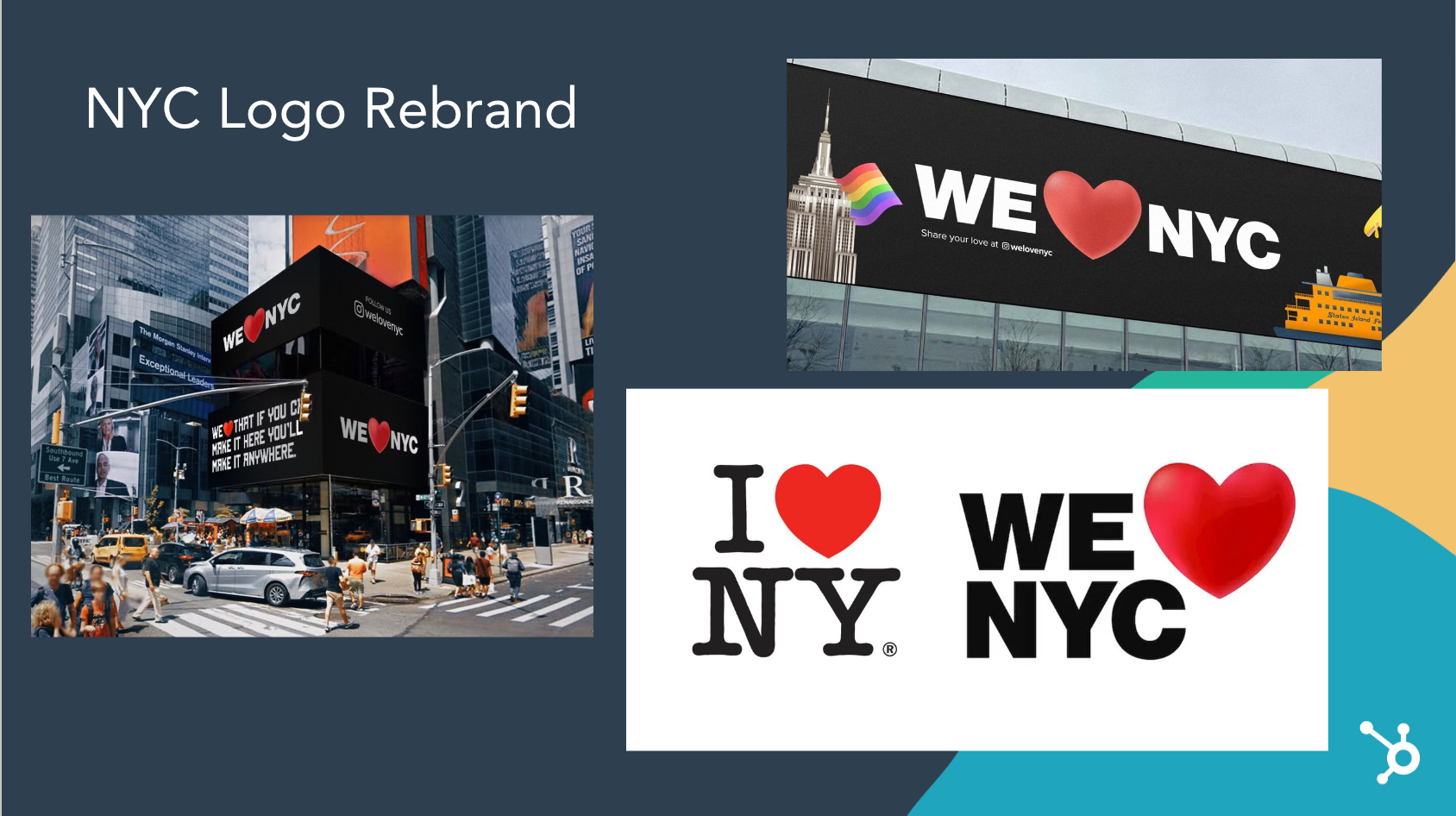 famous rebrand examples: i love ny logo