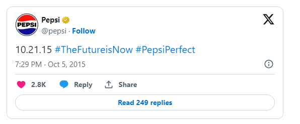 use of trending hashtags by Pepsi