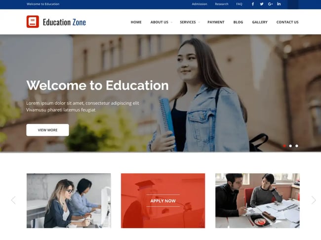 educational zone: education themes for wordpress websites 