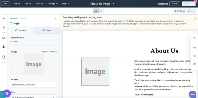 how to add a url to an image: step three, drag the module you want to add to its placement