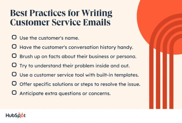 best practices for writing customer service emails