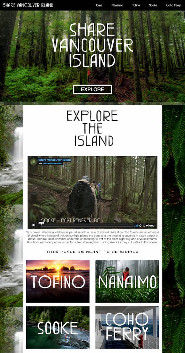 Share Vancouver Island website built with Divi theme