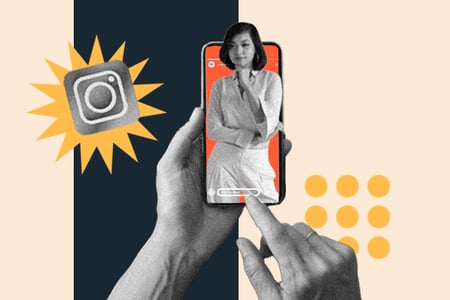 share instagram story: person sharing instagram story in under 5 steps