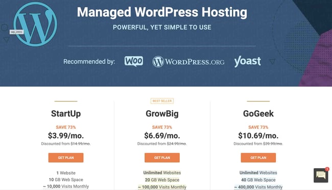 hosting plan pricing for siteground converting Wix to WordPress
