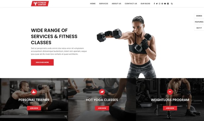 Soledad Fitness WordPress theme